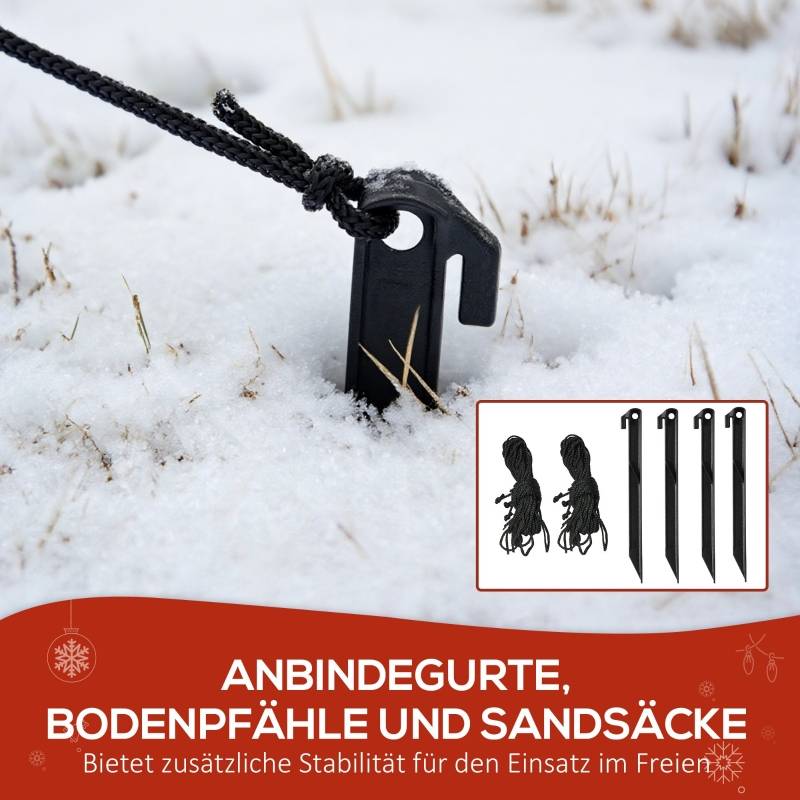 Famille Bonshommes de Neige Gonflable 1,8m LED décoration de Noël jardin – ComfortXL Outdoor Living - Image 4