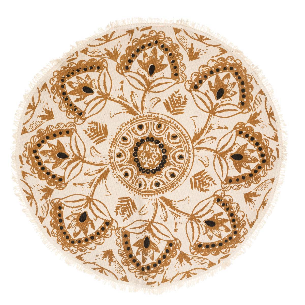 Atmosphera - Tapis "Alban" en coton imprimé D90cm - Atmosphera Créateur d'intérieur - Imagen 1