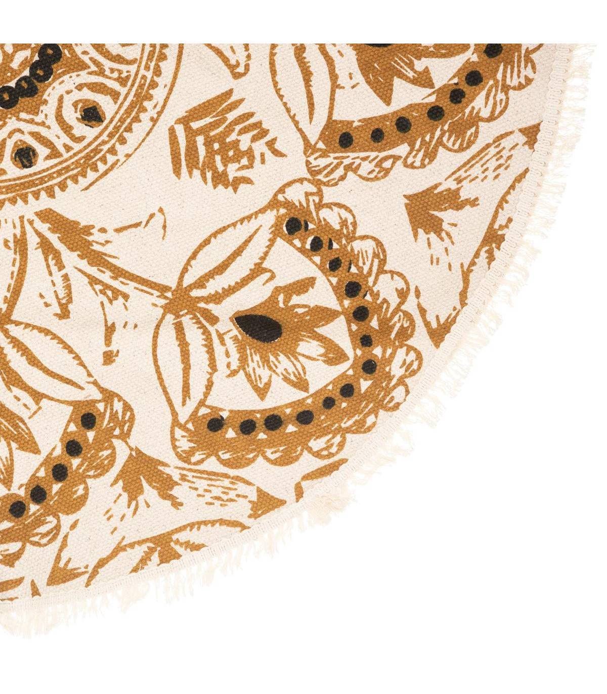Tapis décoratif en Coton Imprimé D 90 cm - Imagen 2