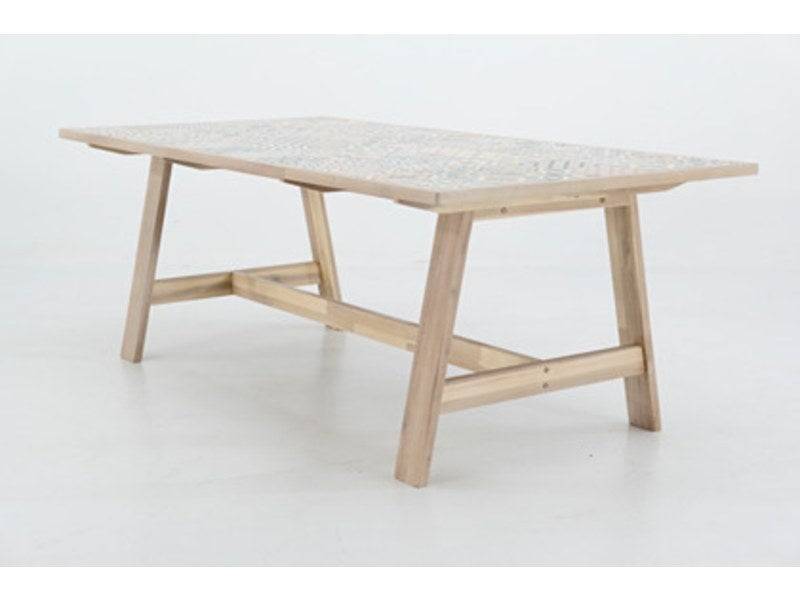 Centrale Brico - Table De Repas Soho Heritage Rectangulaire Gris 6 Personnes Centrale Brico