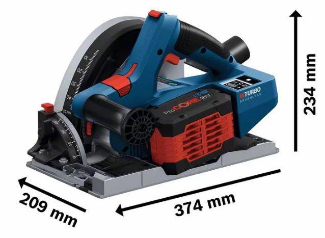 Bosch Professional - Scie plongeante sans fil BITURBO GKT 18V-52 GC BOSCH Solo - 06016B4000 - Imagen 2