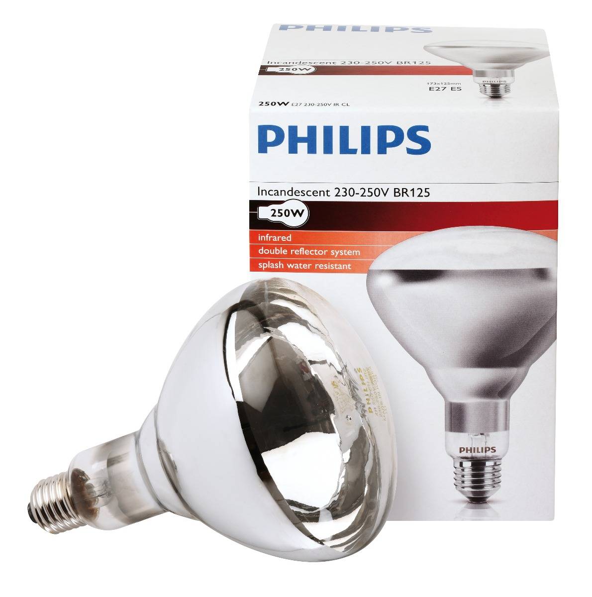 Ampoule PHILIPS IR à vis blanche 250W - Imagen 2