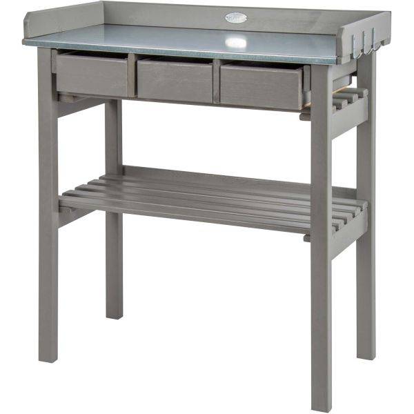 Esschert Design - Table de jardinage en pin et zinc Farm Folklore - Image 3