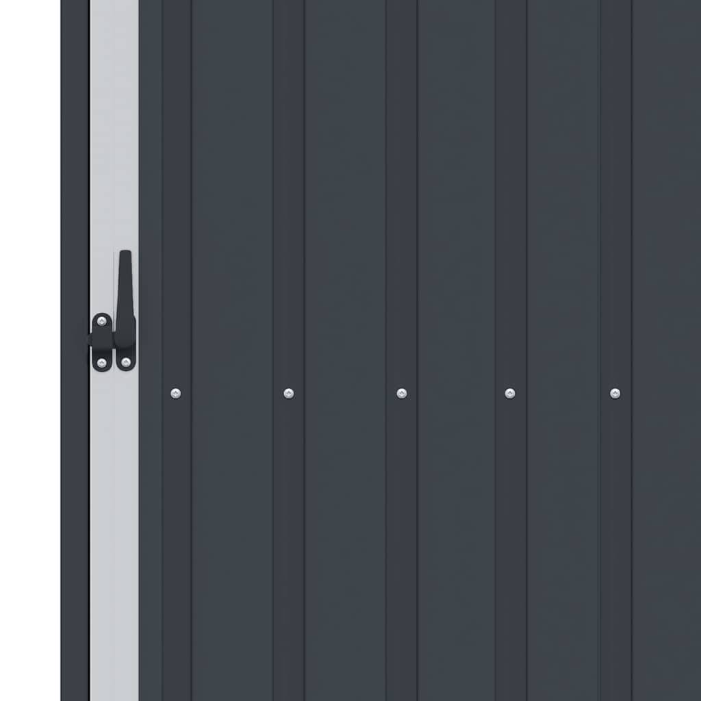 Vidaxl - Abri à bois de jardin Anthracite 245x98x159 cm Acier galvanisé vidaXL 46295 - Image 5