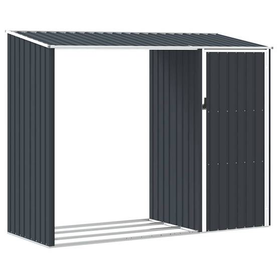 Vidaxl - Abri à bois de jardin Anthracite 245x98x159 cm Acier galvanisé vidaXL 46295 - Image 2