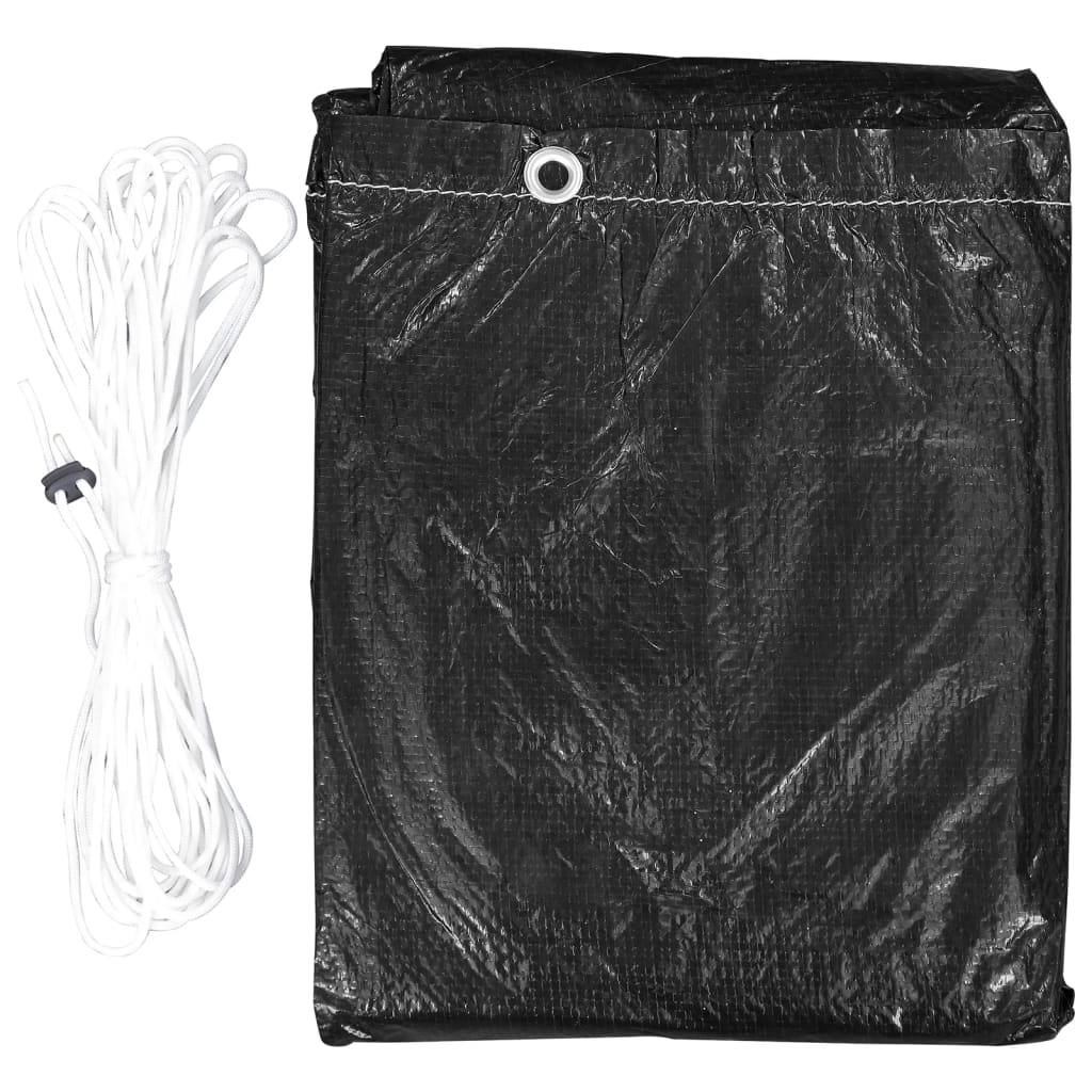 2 pcs Housses meubles de jardin - Housses de protection pour barbecue 6 œillets 180x80x125cm - Image 4