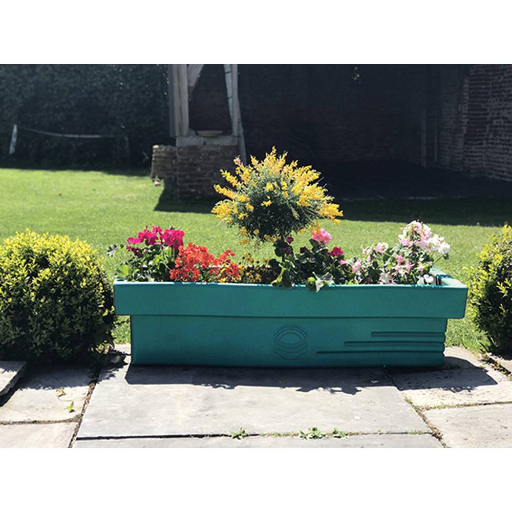 Jardinière apparence pierre avec réserve d'eau 70l - Imagen 2