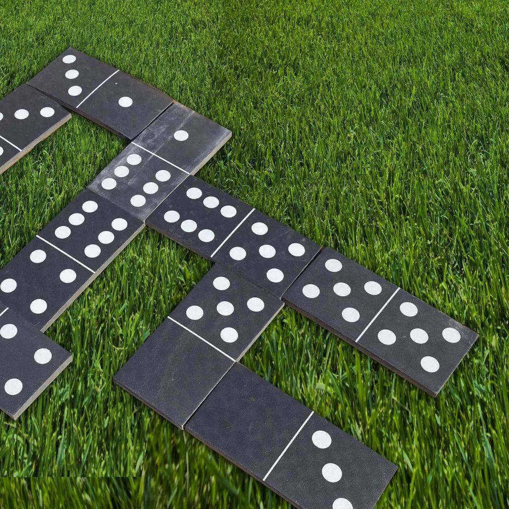 Mister Gadget - Jeu extérieur 28 dominos géants en plastique - Image 3