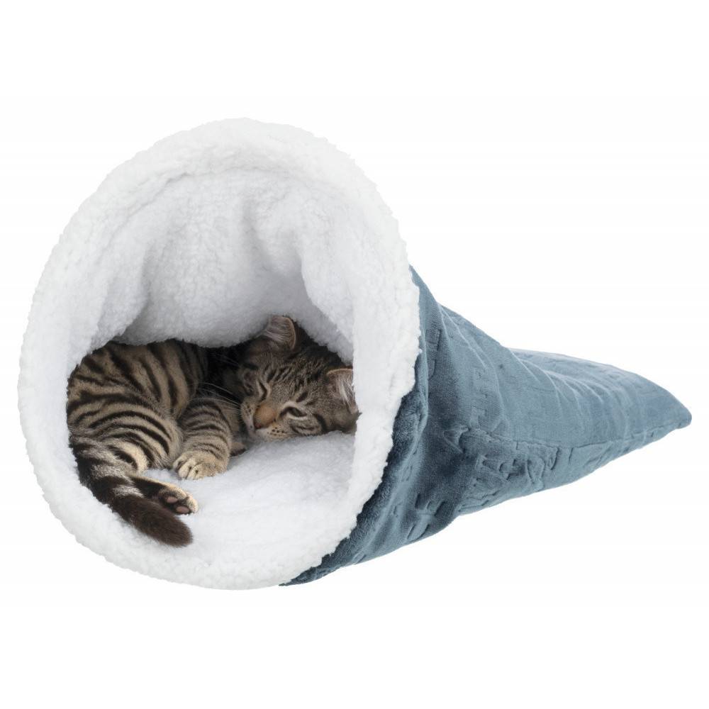 Trixie - Sac douillet PAUL ø 40 x 60 cm couleur blanc et bleu. pour chat. - Image 1