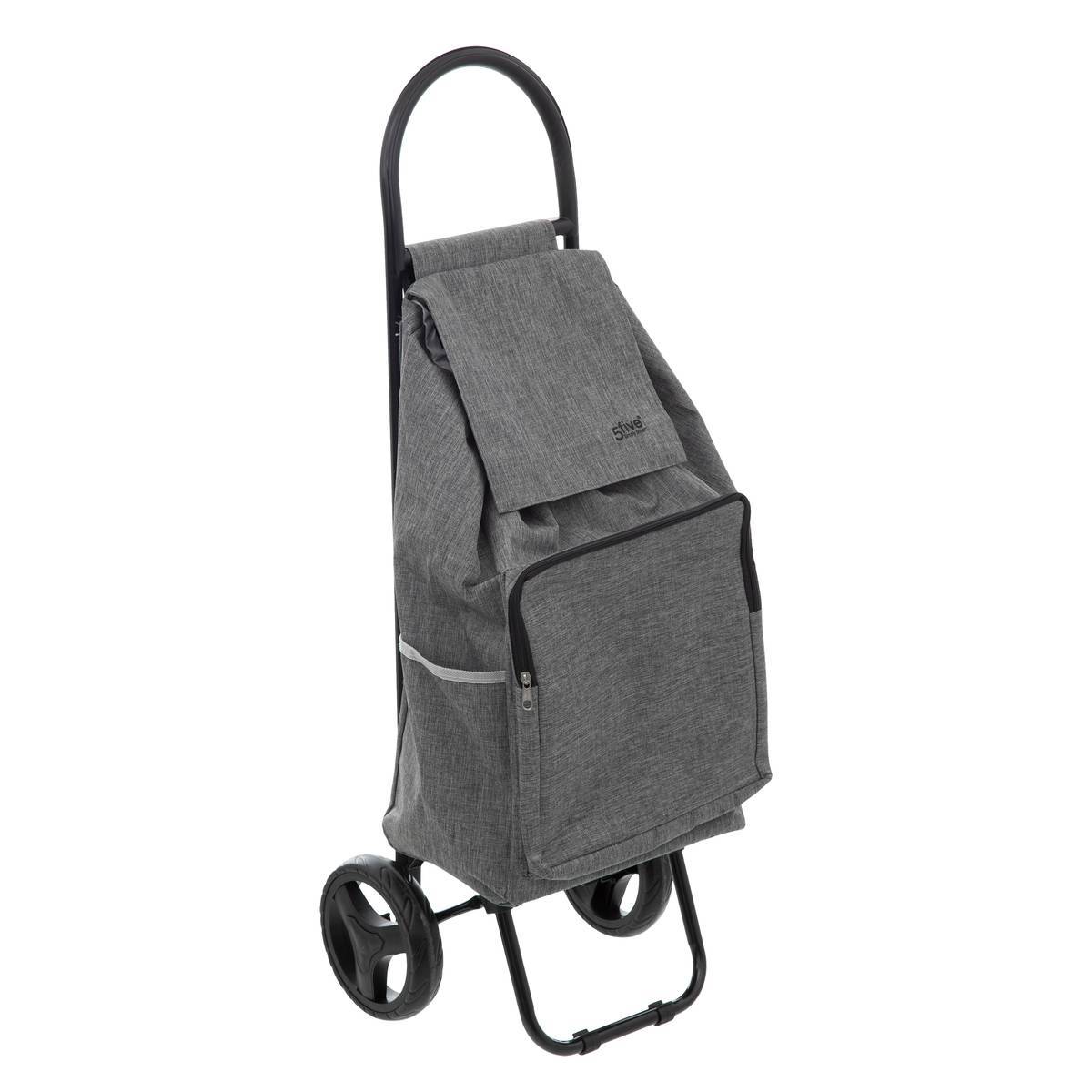 Chariot de course 2 roues "Nomade" métal gris - 5five