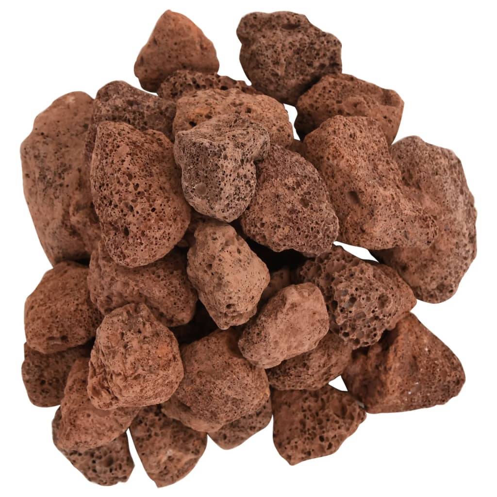 Pierres de Lave pour Aquascaping et Paillage Décoratif 10 kg Rouge 3-5 cm - ComfortXL Outdoor Living - Image 4