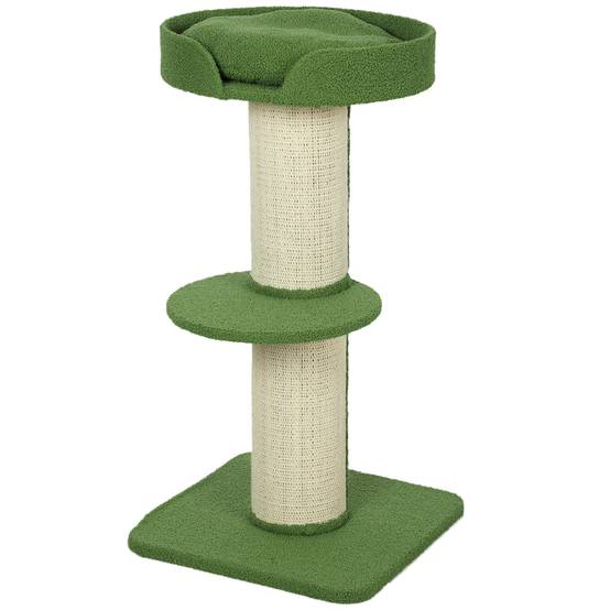 Arbre à chat bois laine pour grands chats poteaux extra larges 91cm vert - ComfortXL Outdoor Living - Image 2
