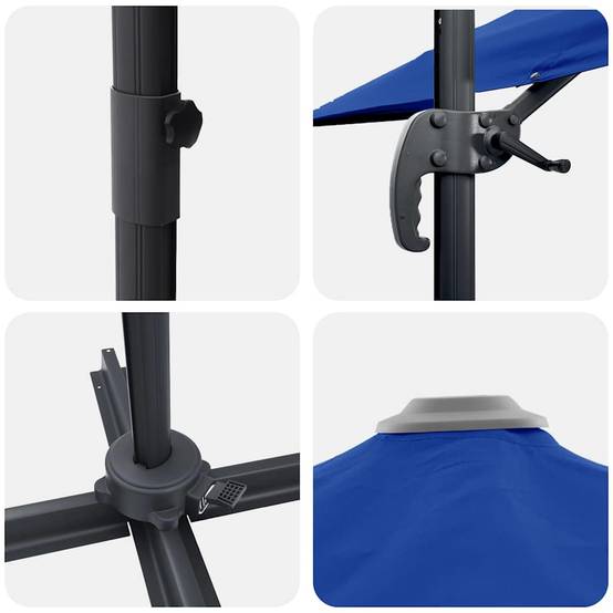 Maison Chic - Parasol de jardin | Parasol d'extérieur | Parasol Azur 351 x 250 x 260 cm Polyester et Aluminium Maison Chic - Image 9