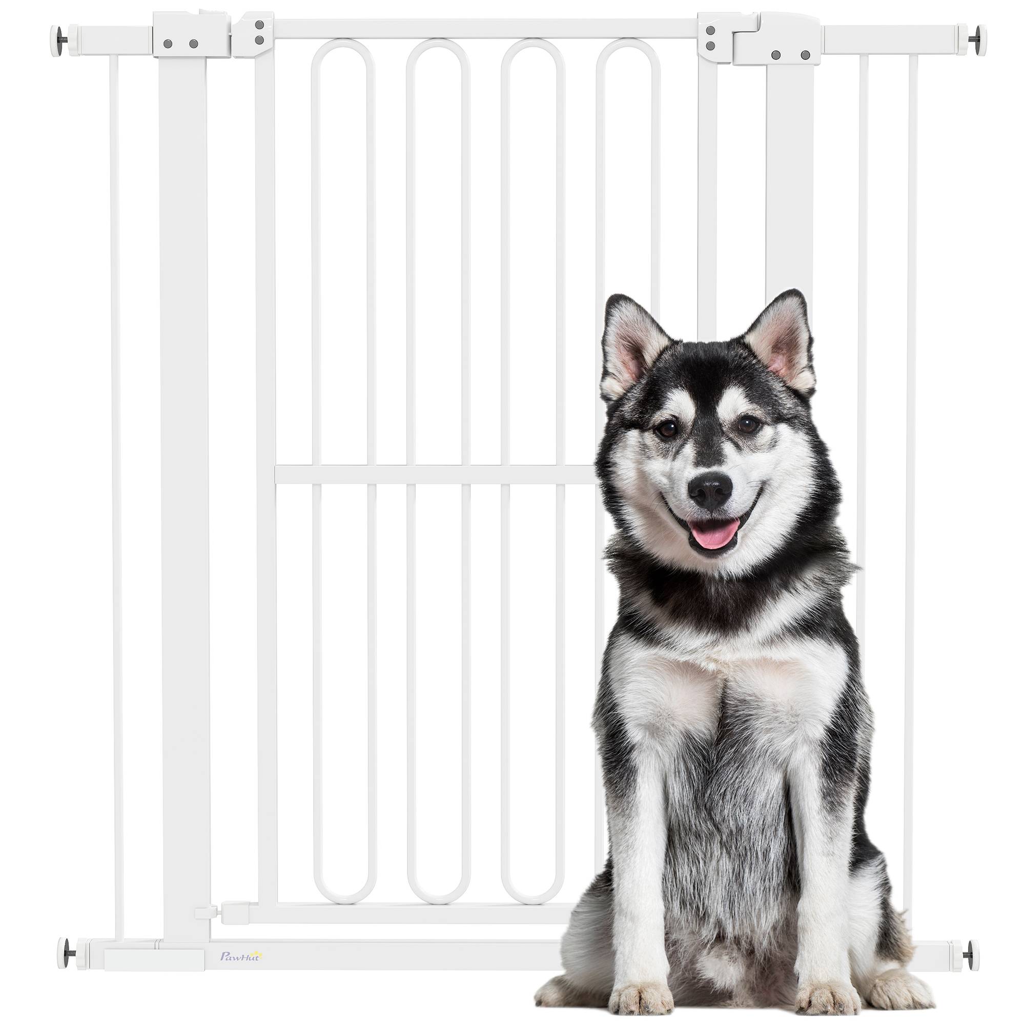Barrière de porte pour chien, 76-104 cm, sans perçage, barrière escalier - Image 1