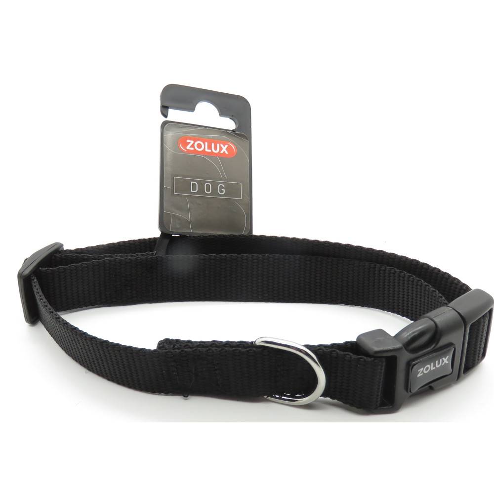 Zolux - collier nylon 40 - 50  cm x 20 mm noir pour chien. - Imagen 3