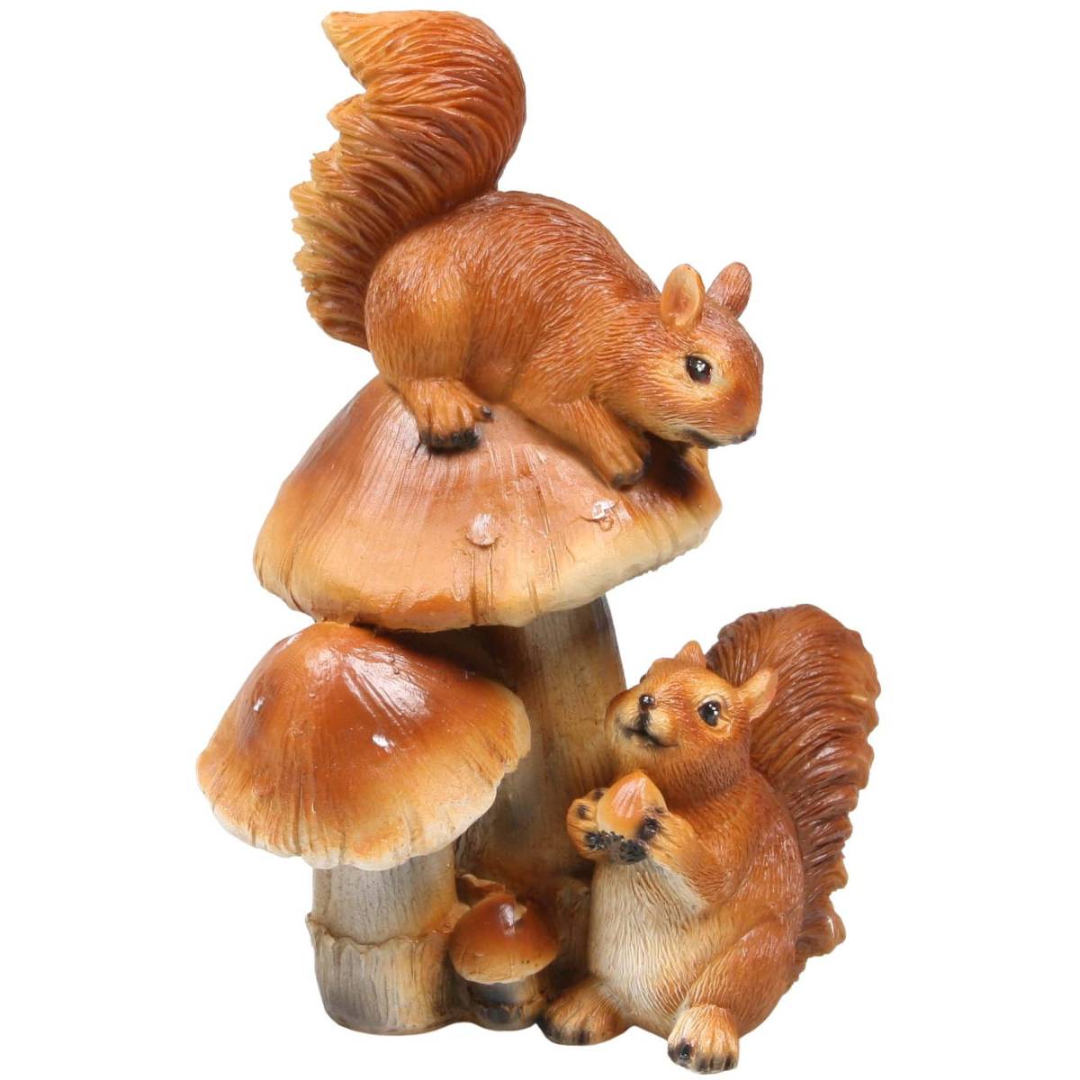 Farmwood Animals - Ecureuil rigolo en résine Champignon - Imagen 1