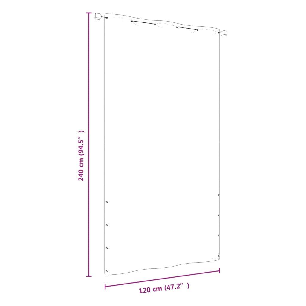 Helloshop26 - Écran de balcon brise pare vue protection confidentialité 120 x 240 cm tissu oxford rouge - Imagen 5