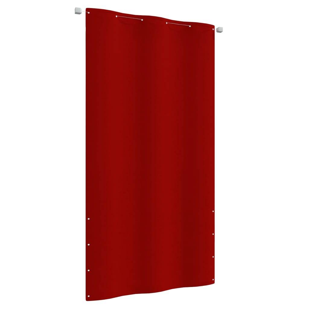 Helloshop26 - Écran de balcon brise pare vue protection confidentialité 120 x 240 cm tissu oxford rouge - Imagen 1