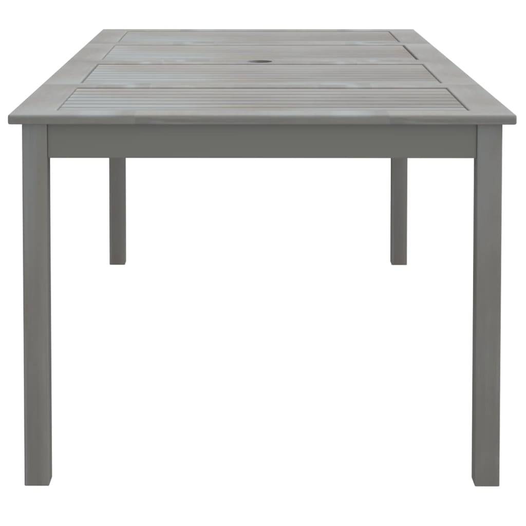 ComfortXL - Grande Table de Jardin Grise 200x100cm en Bois d'Acacia Massif, pour 8 Personnes – ComfortXL Outdoor Living - Image 4