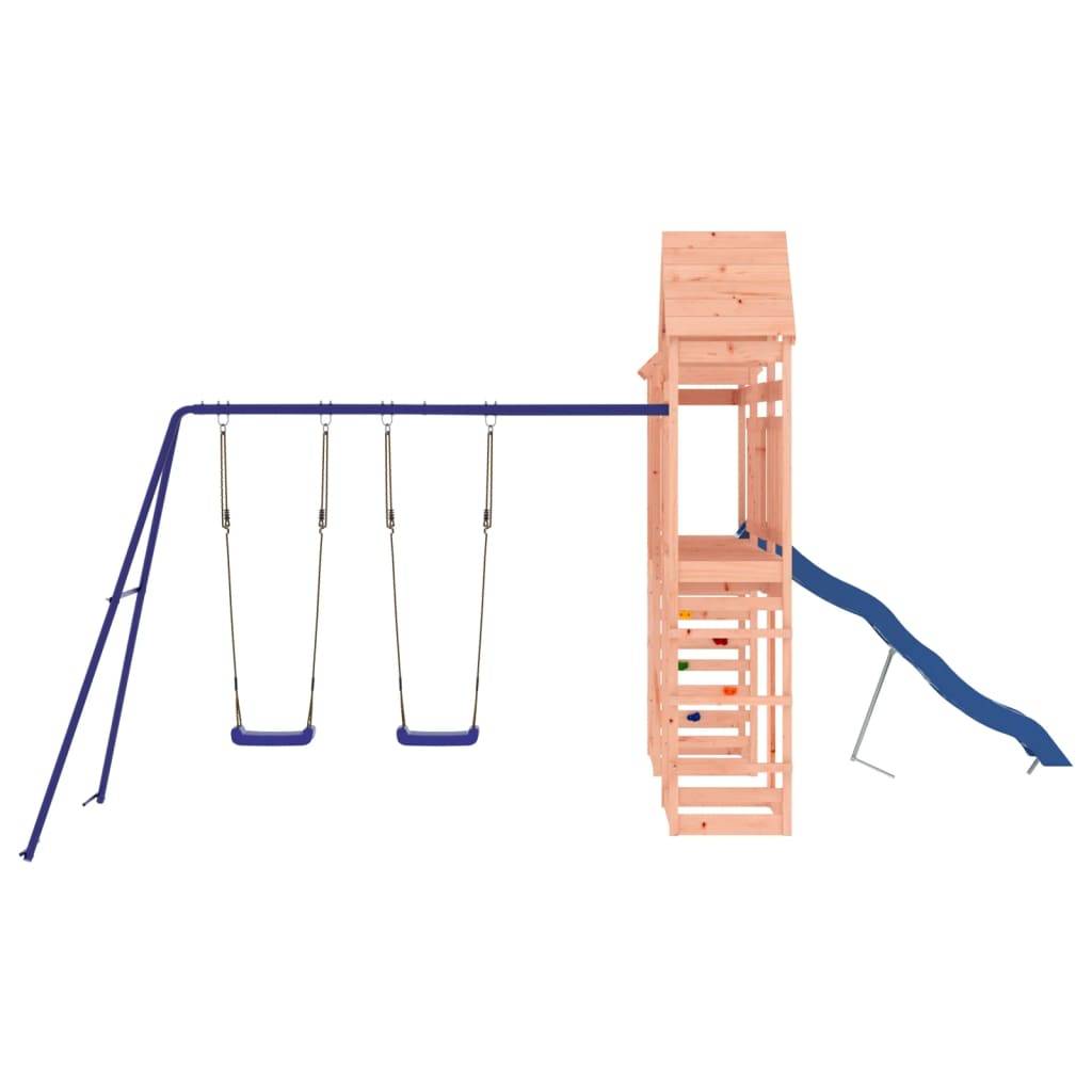 Helloshop26 - Aire de jeux d'extérieur balançoires toboggan portiques robuste jeux jardin 276 x 64 x 264 cm bois massif de douglas - Imagen 2