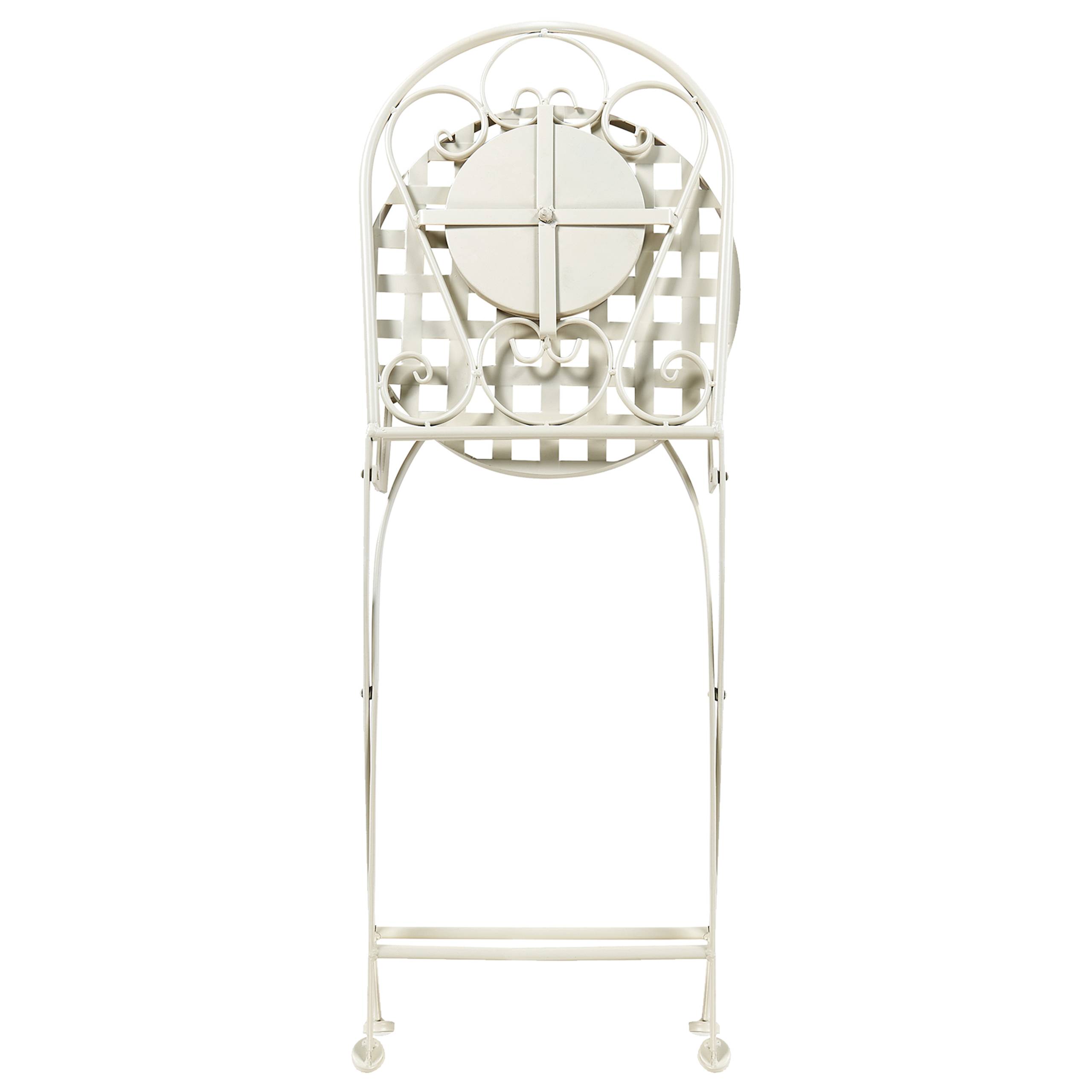 Beliani - Chaise de jardin Métal Blanc SPELLO - Beliani - Imagen 7