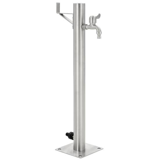 PANGIVO - Colonne à eau acier inoxydable argenté 15 x 15 x 65 cm, poids:2.62kg - PANGIVO - Image 1