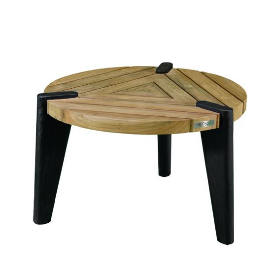 Table basse en teck recyclé 60 cm, Carmen - Gecko Jardin - Imagen 2