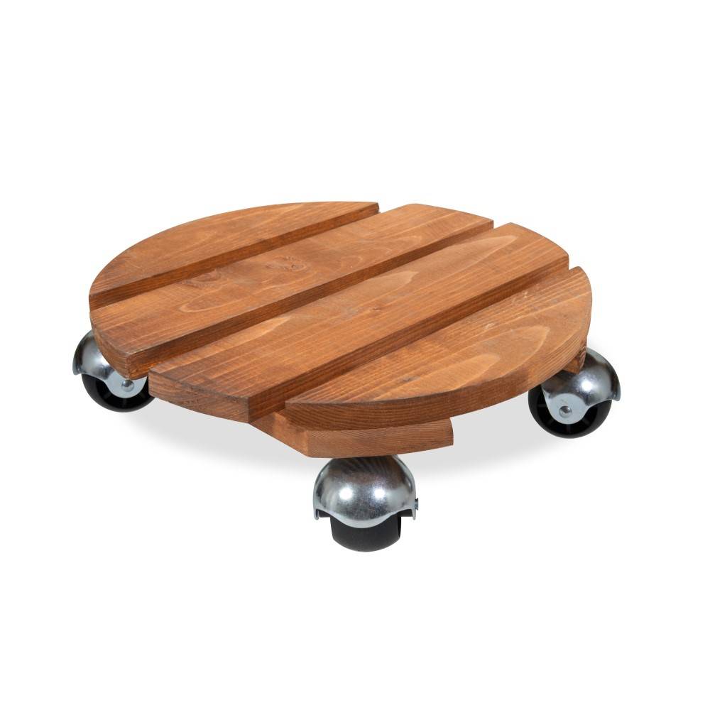 Louis Moulin - Roule-plante en bois rond naturel "Basics" 30 cm Louis Moulin - Imagen 1