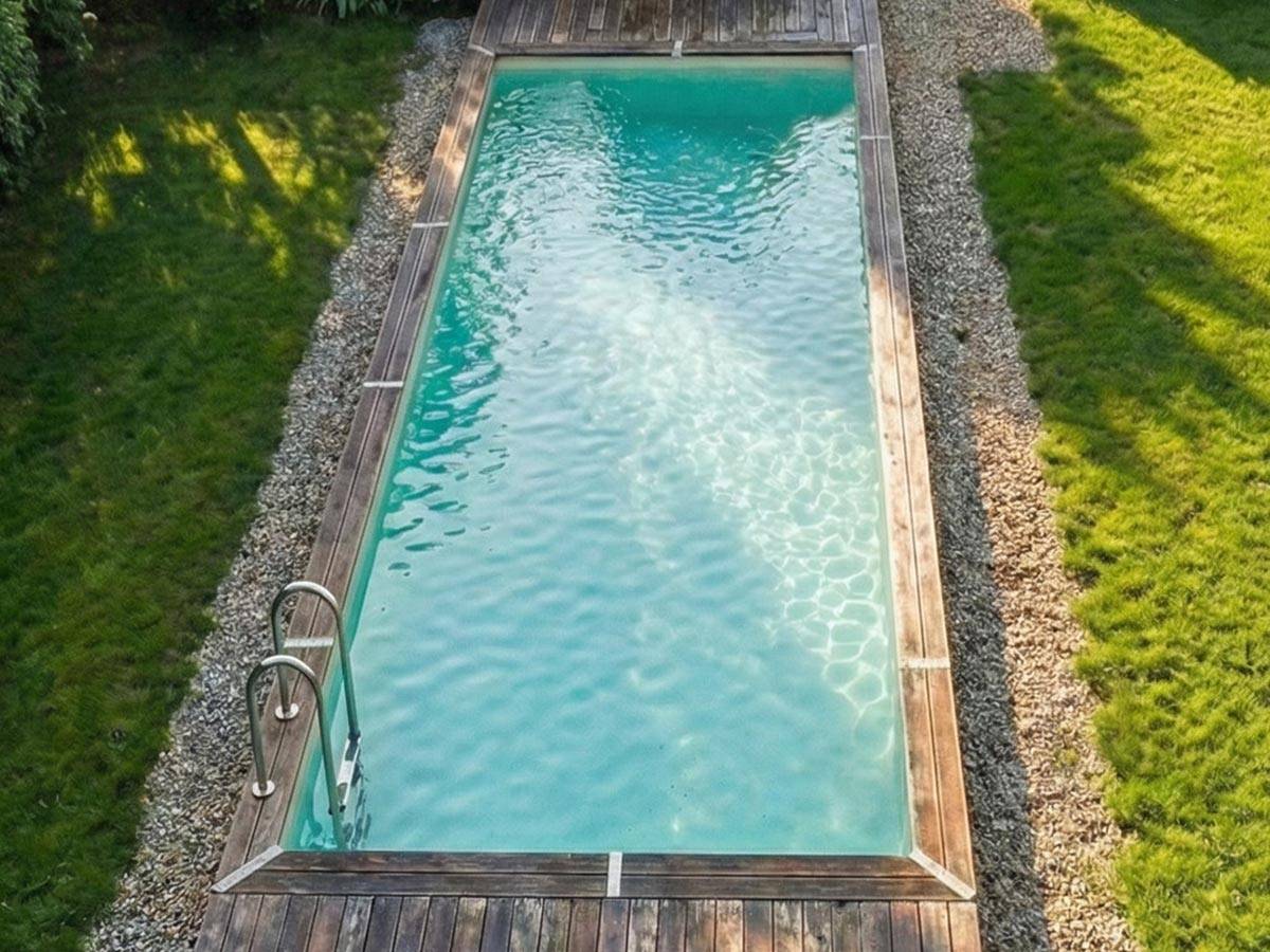 Ubbink - Piscine bois Linéa 15,50 x 3,50 x 1,55 m - Liner bleu - Ubbink - Imagen 3