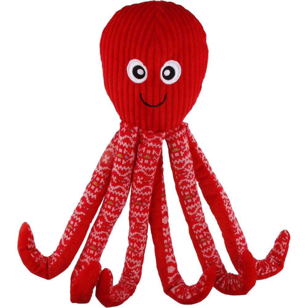 Flamingo - Jouet Noël Pulpa Poulpe Rouge 50 cm pour chien - Flamingo FL-523236 - Imagen 1