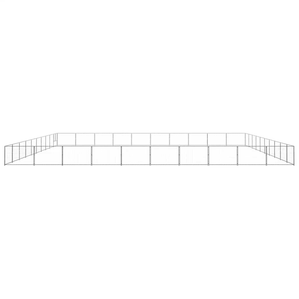 Vidaxl - Chenil Argenté 100 m² Acier vidaXL 3082198 - Imagen 5