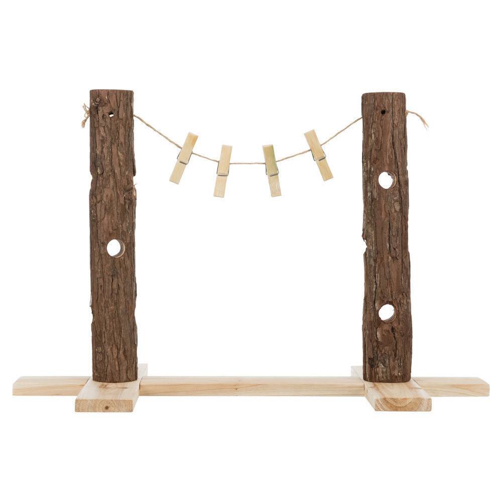 Trixie - Duo tronc d'arbre pour aliments 53 x 34 x 25 cm pour lapins - Imagen 4