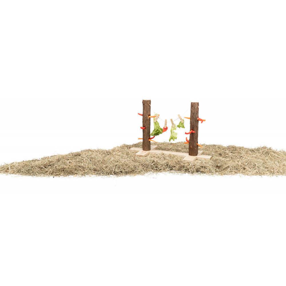 Trixie - Duo tronc d'arbre pour aliments 53 x 34 x 25 cm pour lapins - Imagen 3