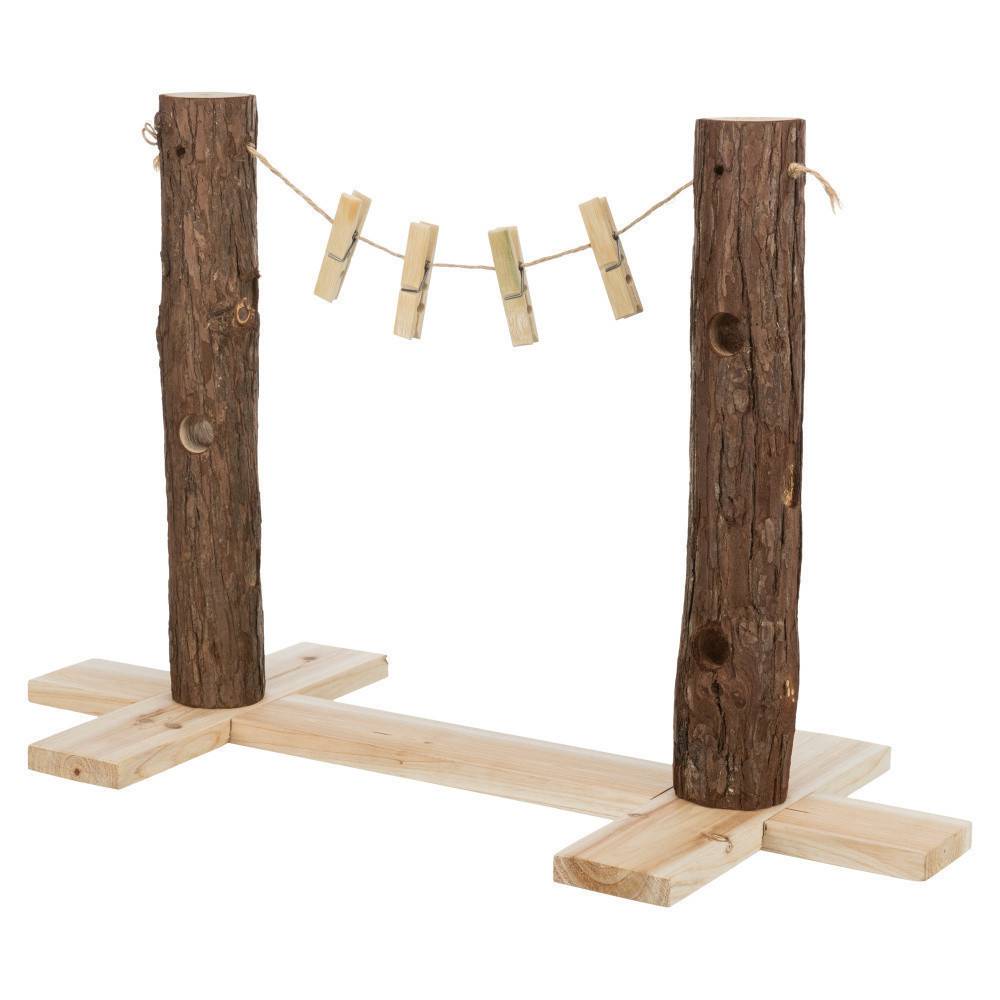 Trixie - Duo tronc d'arbre pour aliments 53 x 34 x 25 cm pour lapins - Imagen 5