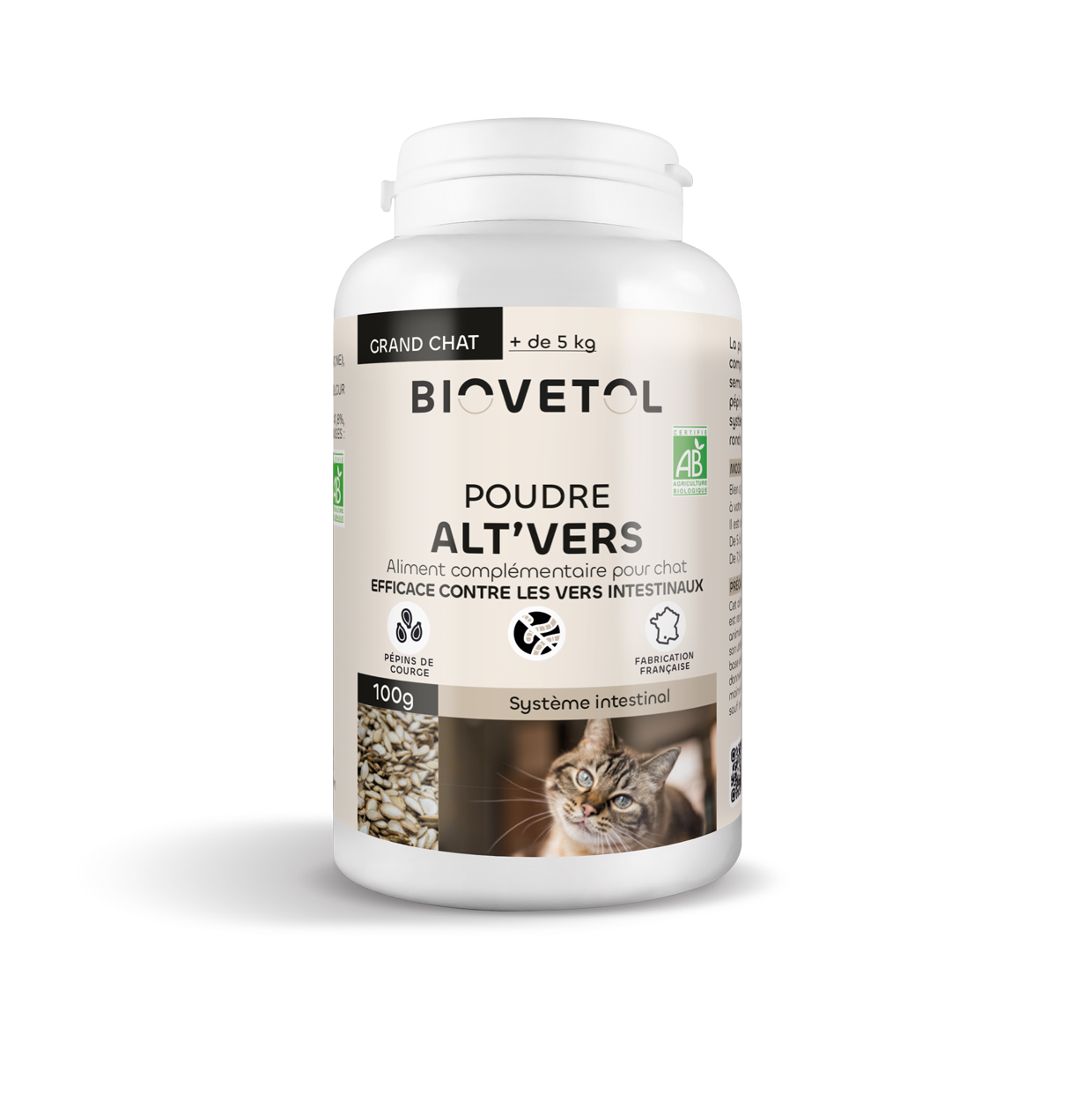 Biovetol - Vermífugo Bio en Polvo para Gato Grande