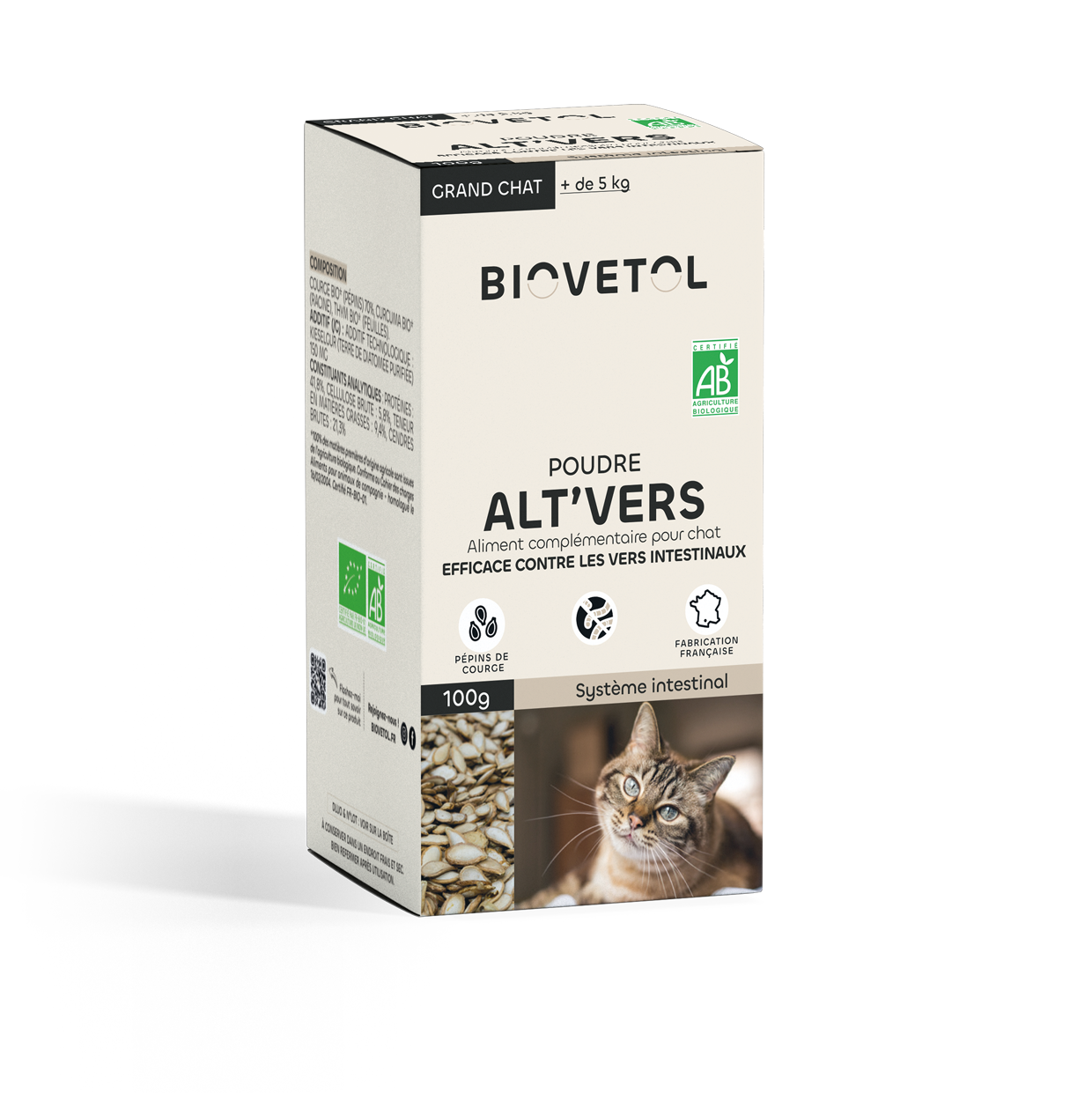 Biovetol - Vermifuge Bio en Poudre pour Grand Chat - Image 4
