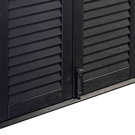 Coffre de rangement plastique 2 portes H110 - Image 4