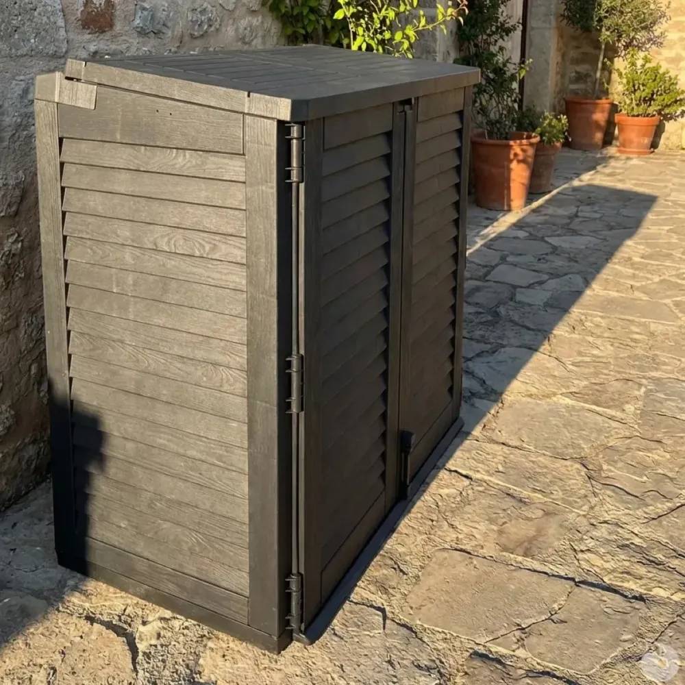 Coffre de rangement plastique 2 portes H110 - Imagen 8