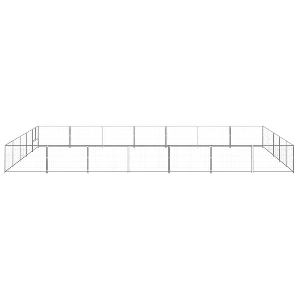 Vidaxl - Chenil Argenté 35 m² Acier vidaXL 3082165 - Imagen 5