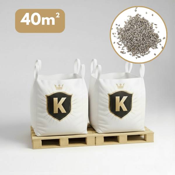Gravillons calcaire blanc 6/10 mm – Pack 2 Big Bag +/- 1,5T – 40 m² - Image 1