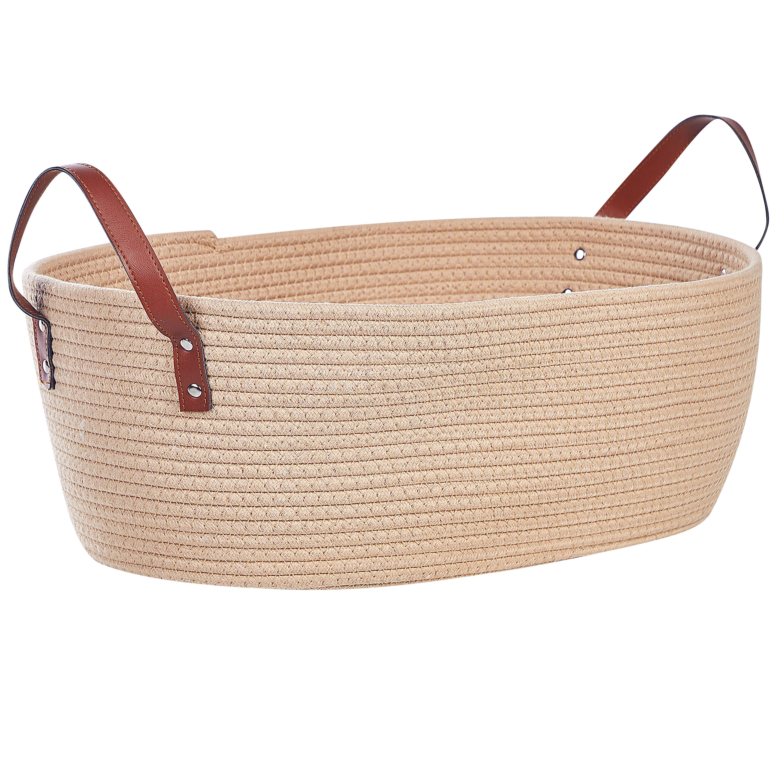 Beliani - Corbeille Coton Beige clair GISSAR - Beliani - Imagen 4