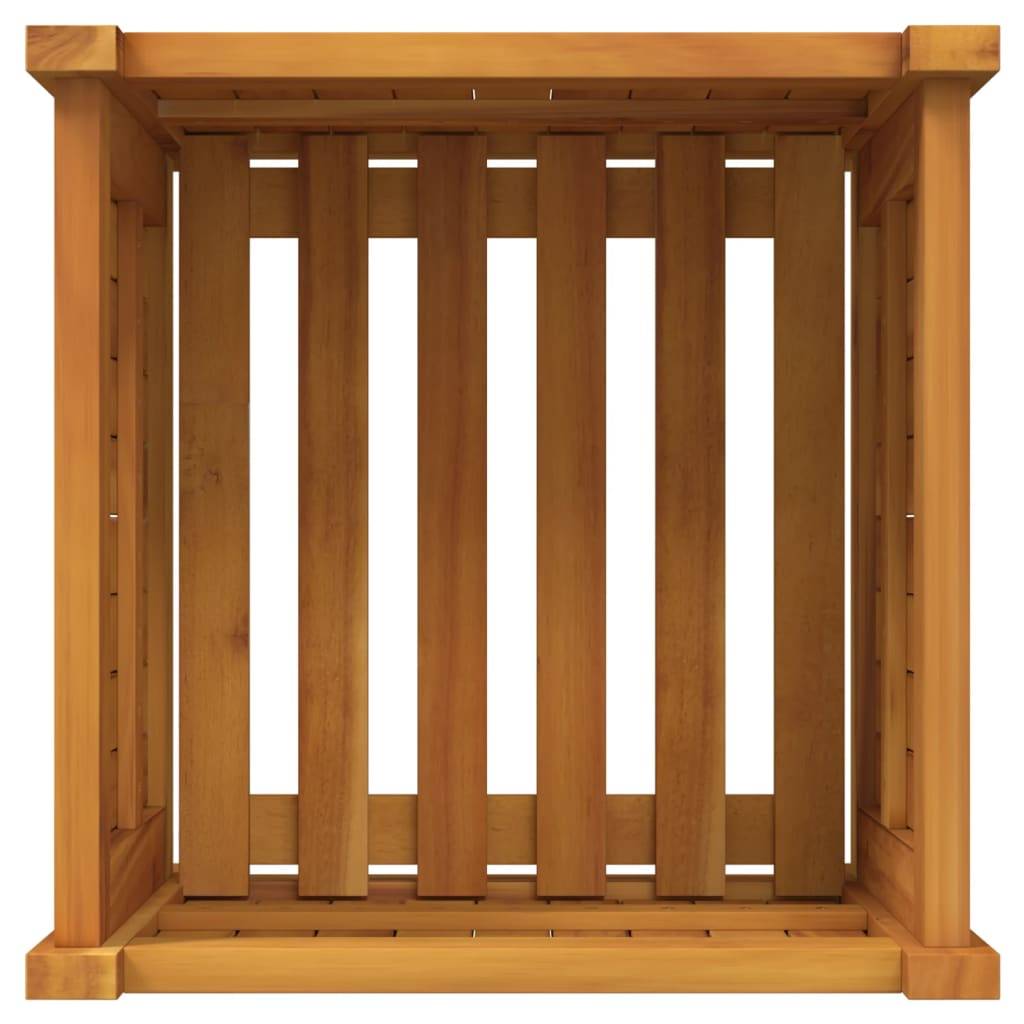 Maison Chic - Jardinière, Bac à fleurs, Pot de fleurs avec doublure 42x42x40 cm bois massif d'acacia - Imagen 8