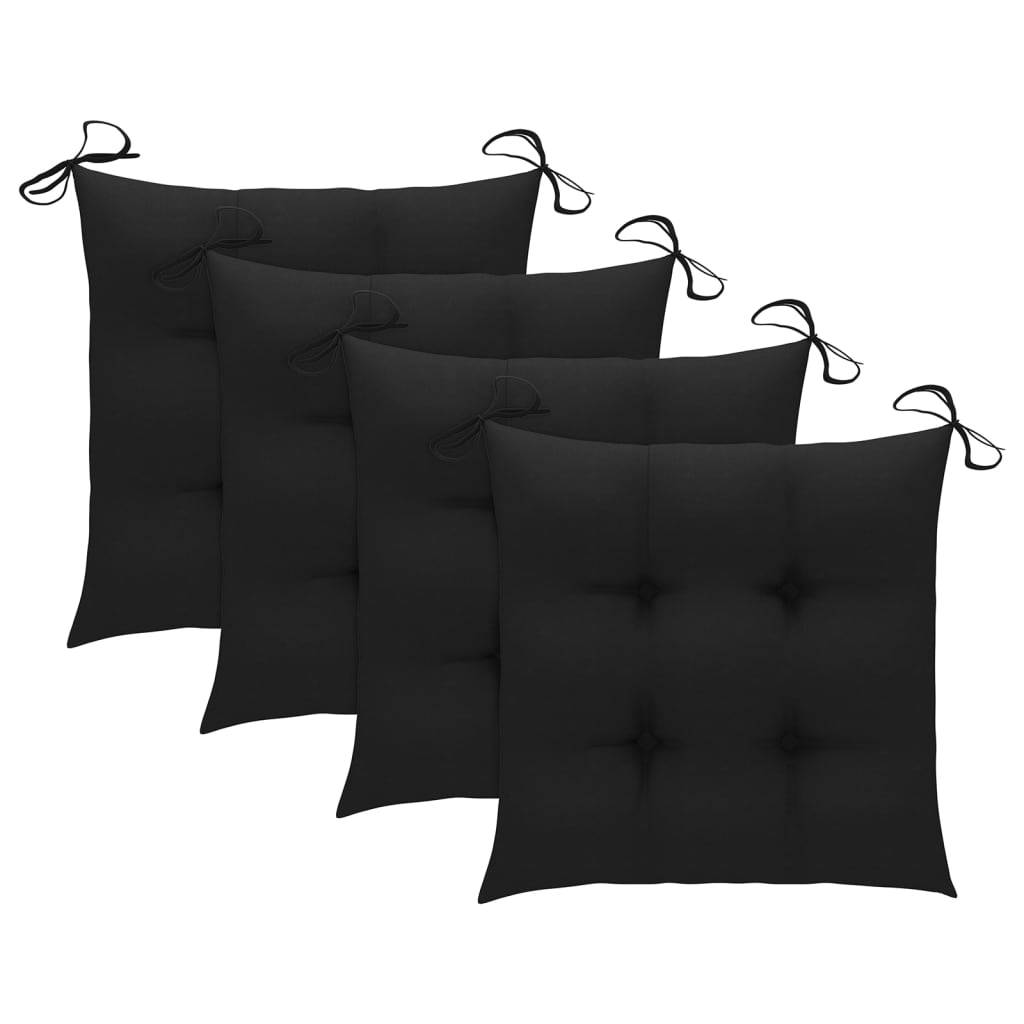 Prolenta Premium - Lot de 4 Chaise bois composite  Louan Noir  46,5 X 58 X 88 cm  - P87209N - Image 4