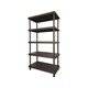 Dmora - Armoire d'extérieur Dastrolog, Etagère d'extérieur, Armoire polyvalente avec 3 étagères, 100% Made in Italy, Anthracite, 92x45h165 cm - Dmora - Imagen 8