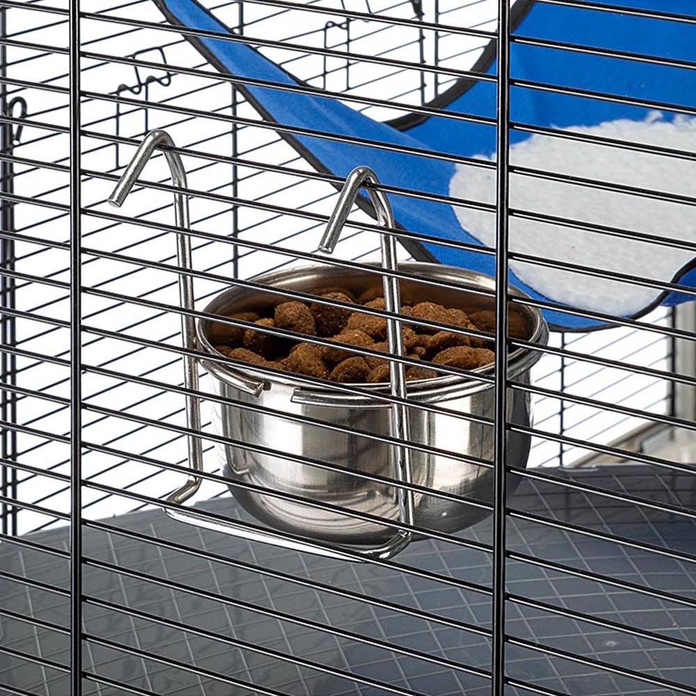 Ferplast - Ferplast Cage confortable pour fûrets et rats FURAT, strucutre à plusieurs niveaux avec accessoires inclus, angles renforcés, vernis métal et - Imagen 4