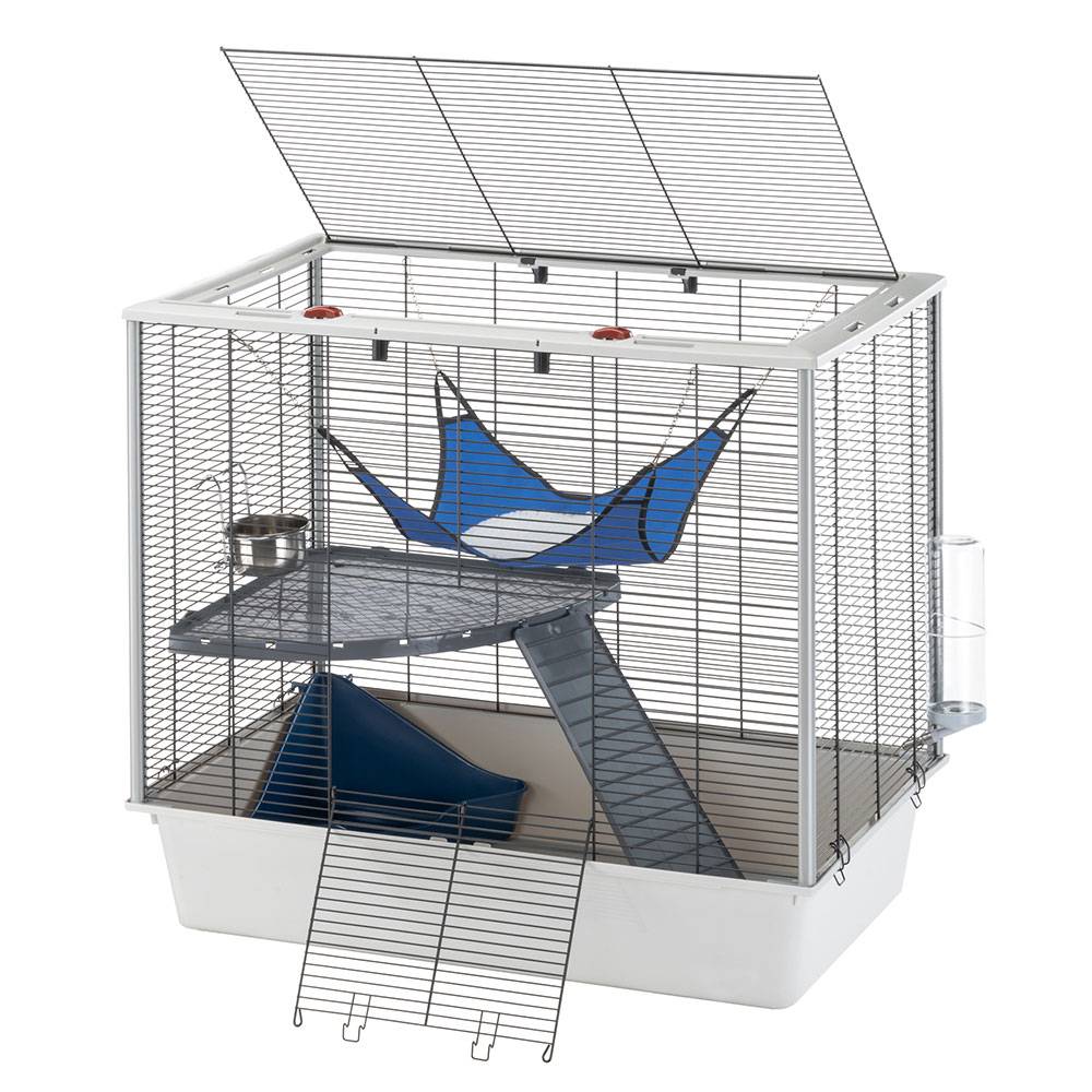 Ferplast - Ferplast Cage confortable pour fûrets et rats FURAT, strucutre à plusieurs niveaux avec accessoires inclus, angles renforcés, vernis métal et - Imagen 5