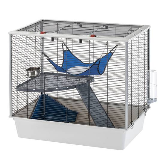 Ferplast - Ferplast Cage confortable pour fûrets et rats FURAT, strucutre à plusieurs niveaux avec accessoires inclus, angles renforcés, vernis métal et - Imagen 1