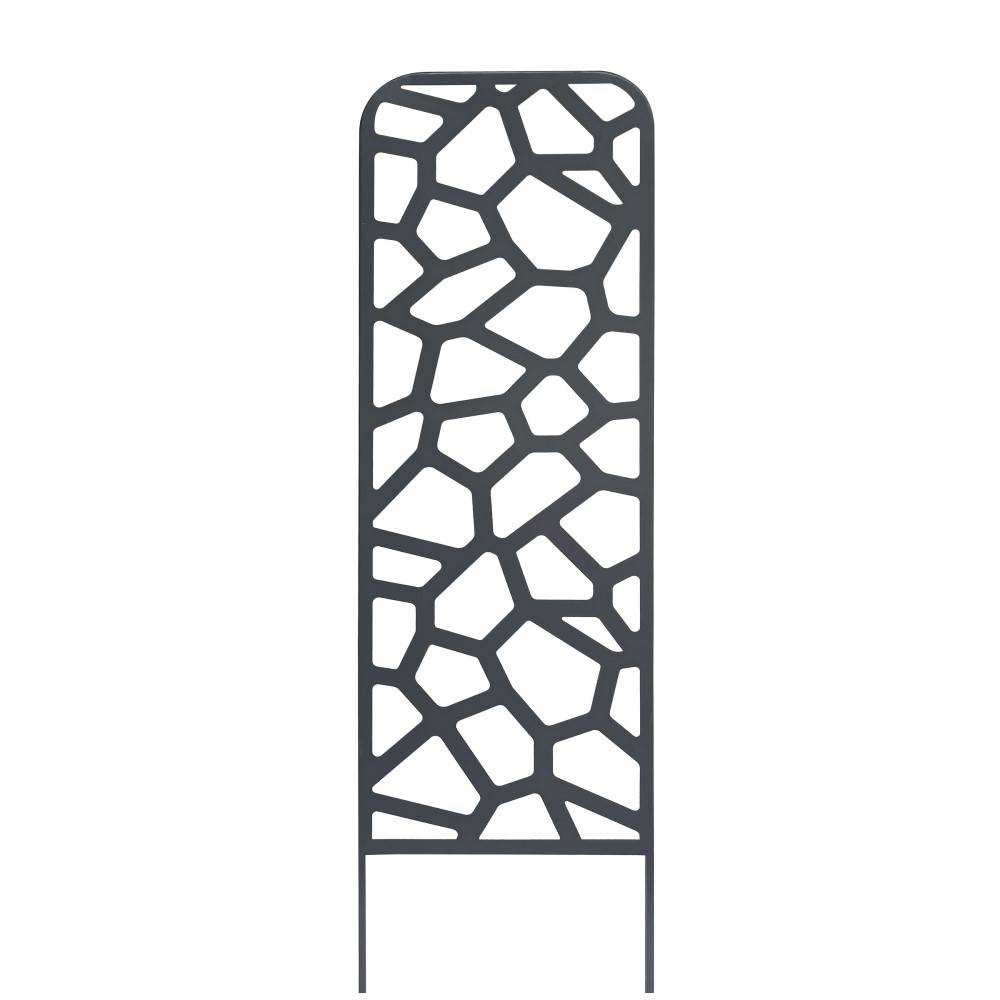 Nortène - Trellis métal décoratif à planter STONE - 0,33 x 1,20 m - Ardoise Nortene - Image 1