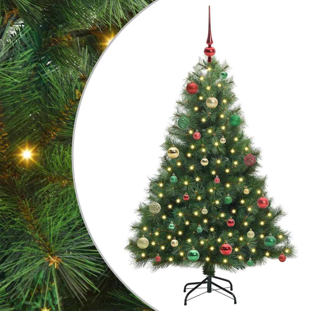 Vidaxl - Sapin de Noël artificiel avec 150 LED Vert 150 cm PE et PVC vidaXL 3397778 - Image 2