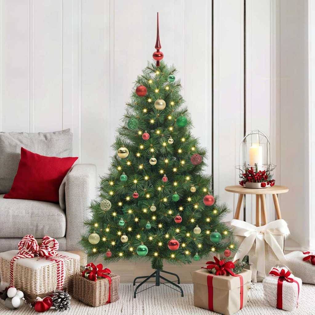 Vidaxl - Sapin de Noël artificiel avec 150 LED Vert 150 cm PE et PVC vidaXL 3397778 - Image 1